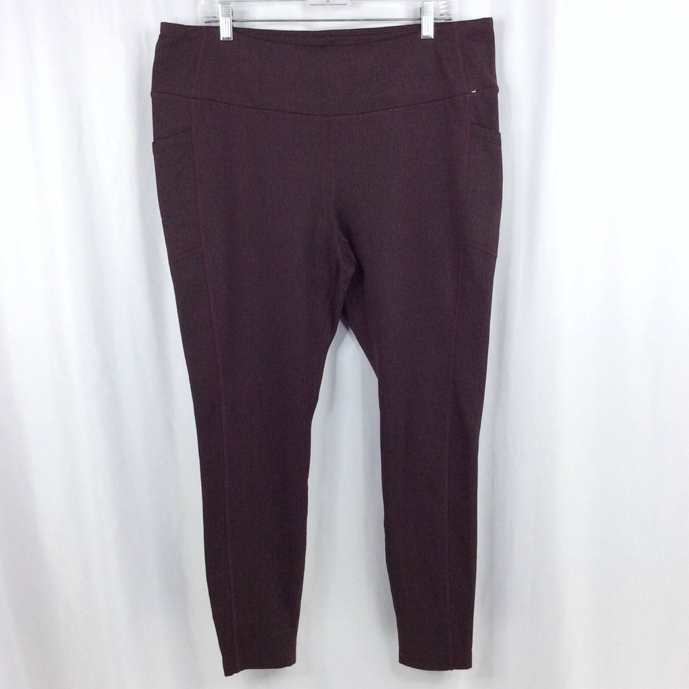 NWOT Mondetta Women's High Waist Side Pockets Brushed Jacquard Legging 2XL XXL